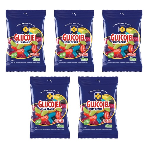 Glucojels Jelly Beans 150g x 36 Bundle of 5