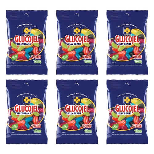 Glucojels Jelly Beans 150g x 36 Bundle of 6