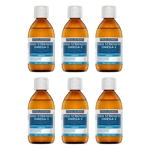 Ethical Nutrients High Strength Omega-3 Fruit Punch 280mL Pack of 6