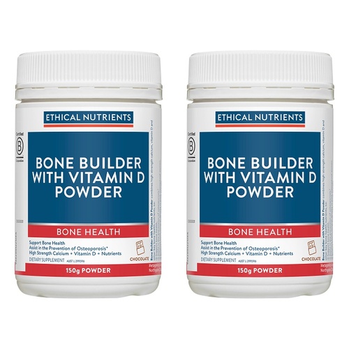 Ethical Nutrients Bone Builder with Vitamin D Powder 150g Pack of 2