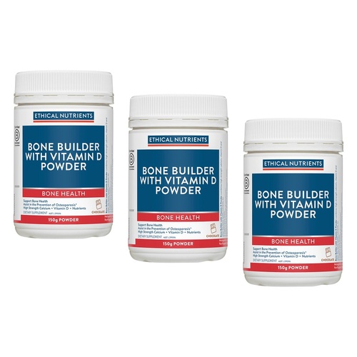 Ethical Nutrients Bone Builder with Vitamin D Powder 150g Pack of 3