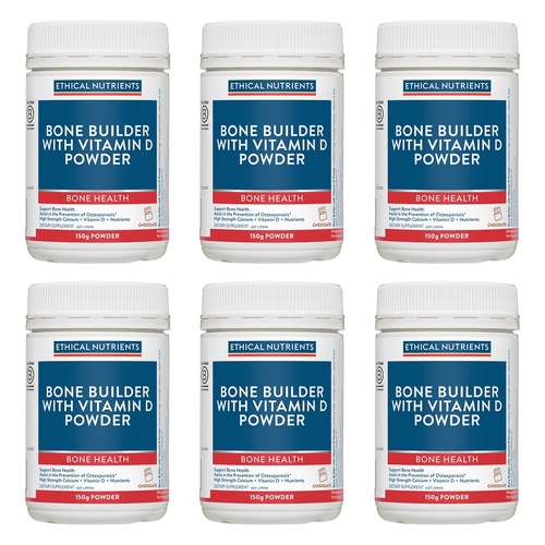 Ethical Nutrients Bone Builder with Vitamin D Powder 150g Pack of 6