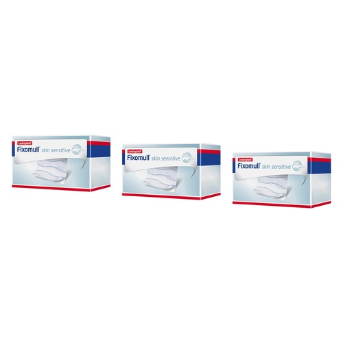 Fixomull Gentle Touch Wide Area Fixation 5cmx5m Pack of 3