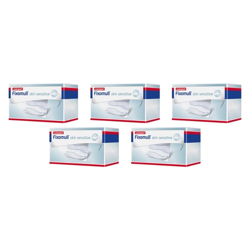 Fixomull Gentle Touch Wide Area Fixation 5cmx5m Pack of 5