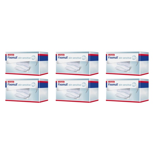 Fixomull Gentle Touch Wide Area Fixation 5cmx5m Pack of 6