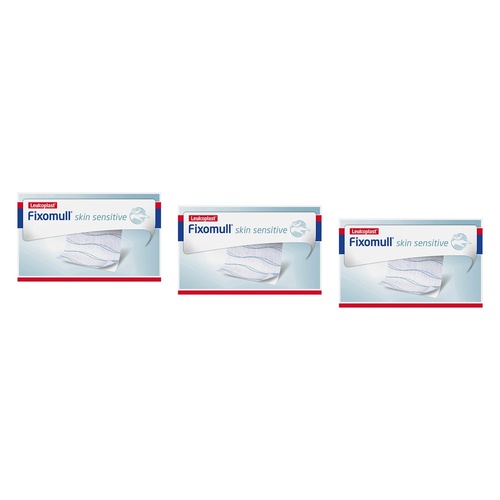 Fixomull Gentle Touch Wide Area Fixation 10cmx2m Pack of 3