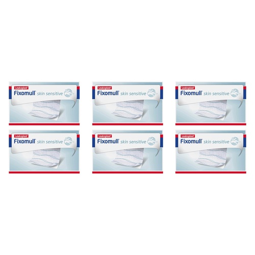Fixomull Gentle Touch Wide Area Fixation 10cmx2m Pack of 6