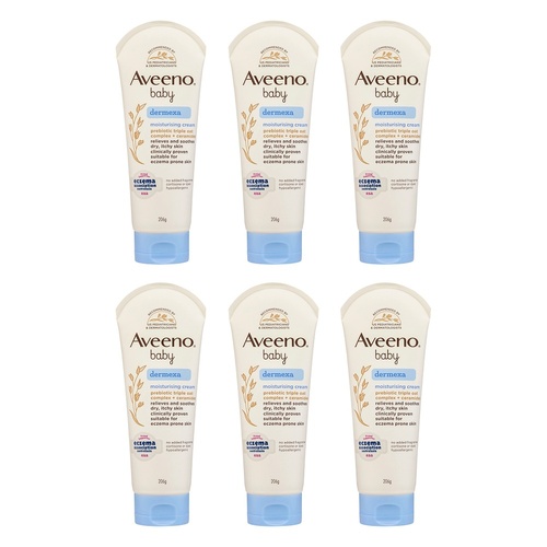 Aveeno Baby Dermexa Moisturising Cream 206g Pack of 6