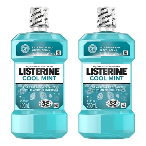 Listerine Coolmint Mouthwash 250mL Pack of 2
