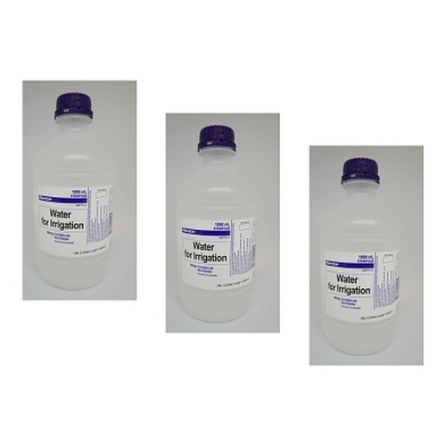 Baxter Steri-Pour Water for Irrigation Solution 1000mL Pack of 3