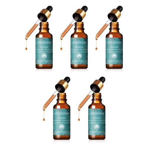 Antipodes Hosanna H2O Intensive Skin-Plumping Serum 30mL Pack of 5