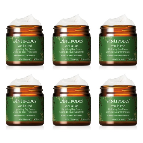 Antipodes Vanilla Pod Hydrating Day Cream 60ml Pack of 6