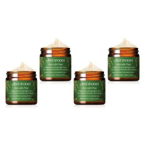 Antipodes Avocado Pear Nourishing Night Cream 60mL Pack of 4