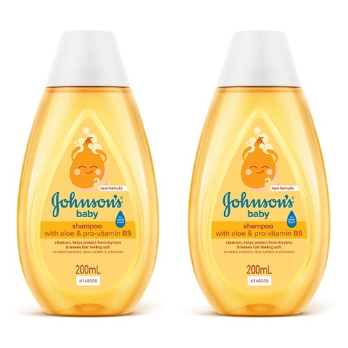 Johnson's Baby Shampoo with Aloe & Pro-Vitamin B5 200mL Pack of 2