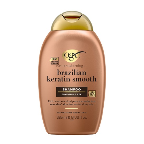 OGX Brazilian Keratin Smooth Shampoo for Dry Hair 385mL