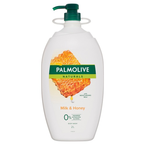 Palmolive Naturals Body Wash Milk & Honey Extracts 2L x 6
