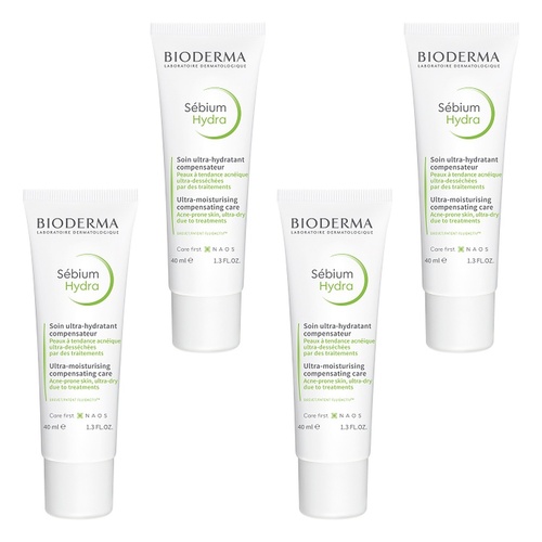 Bioderma Sébium Hydra Nourishing Moisturiser 40mL Pack of 4