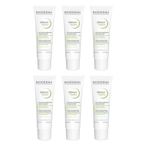 Bioderma Sébium Hydra Nourishing Moisturiser 40mL Pack of 6