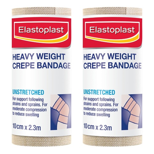 Elastoplast Heavy Crepe Bandage 10cm x 2.3m Pack of 2
