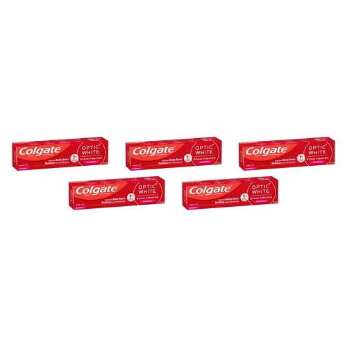 Colgate Optic White Stain Fighter Enamel Care Gentle Mint Toothpaste Pack of 5