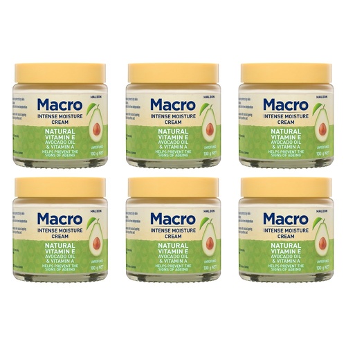 Macro Natural Vitamin E Cream 100g Pack of 6