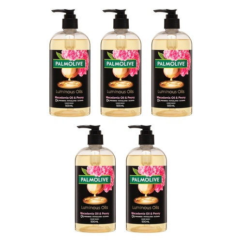 Palmolive Luminous Oils Hand Wash Invigorating Macadamia Oil with Pack of 5
