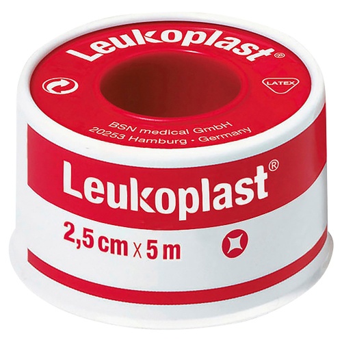 Leuko Leukoplast Normal Tan Zinc Oxide Tape 2.5cm x 5m