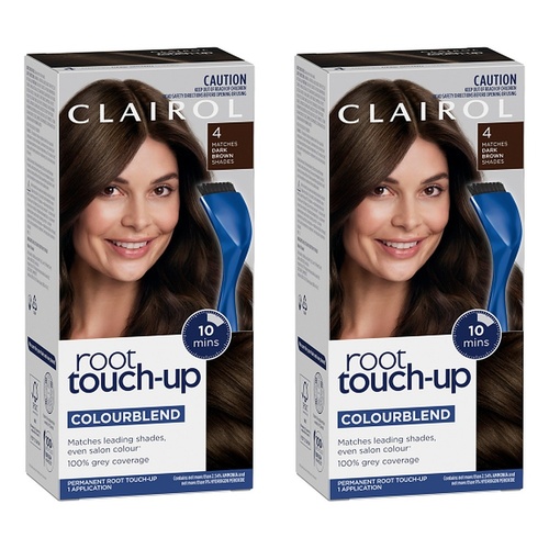 Clairol Root Touch-Up 4 Dark Brown Pack of 2