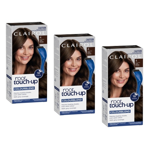 Clairol Root Touch-Up 4 Dark Brown Pack of 3