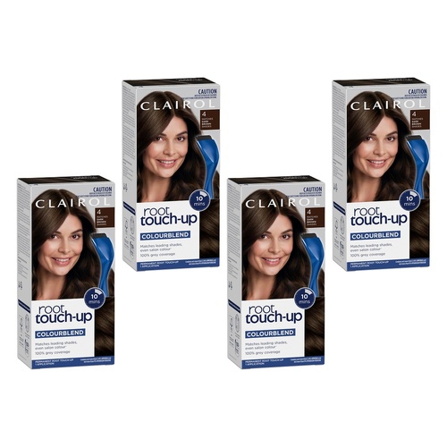 Clairol Root Touch-Up 4 Dark Brown Pack of 4