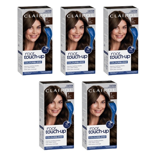 Clairol Root Touch-Up 4 Dark Brown Pack of 5