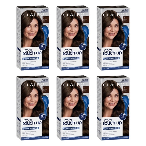 Clairol Root Touch-Up 4 Dark Brown Pack of 6