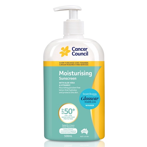 Cancer Council Moisturising Sunscreen SPF 50+ 500mL