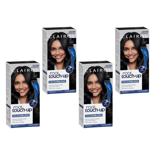 Clairol Root Touch-Up 2 Black Pack of 4