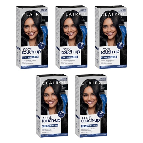 Clairol Root Touch-Up 2 Black Pack of 5