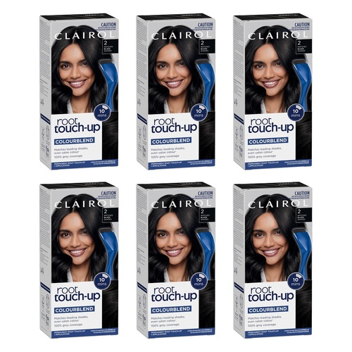 Clairol Root Touch-Up 2 Black Pack of 6