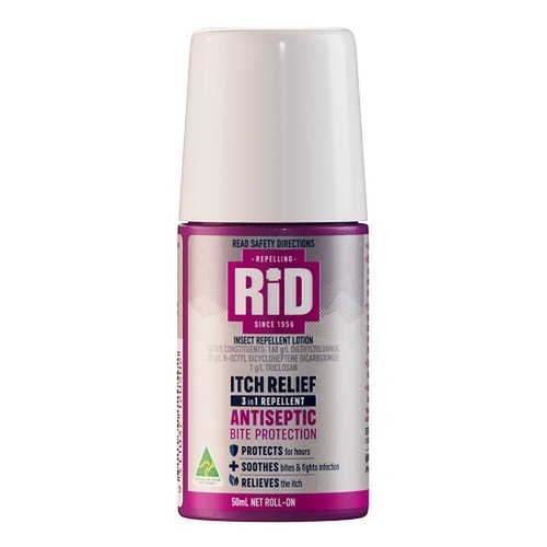 Rid Itch Relief 3in1 Repellent Roll-On 50mL