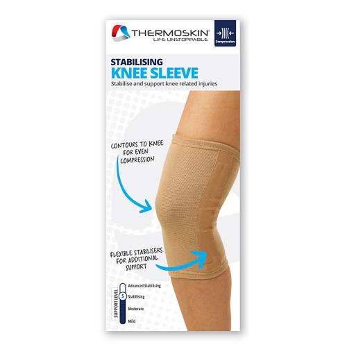 Thermoskin Stabilising Knee Sleeve Medium Beige