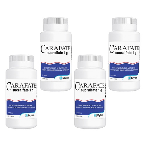Carafate Sucralfate 1g 120 Tablets Pack of 4