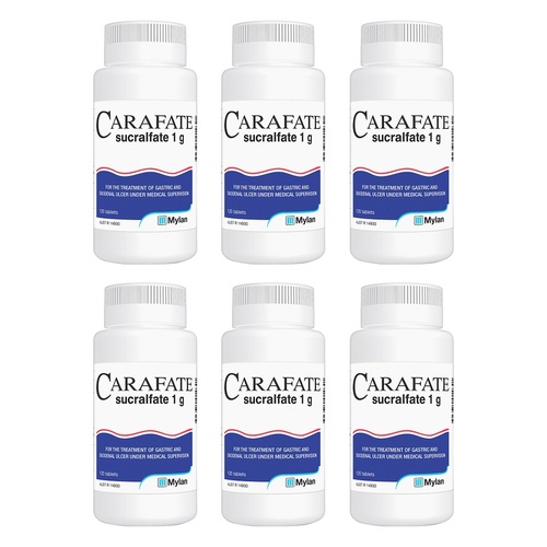 Carafate Sucralfate 1g 120 Tablets Pack of 6
