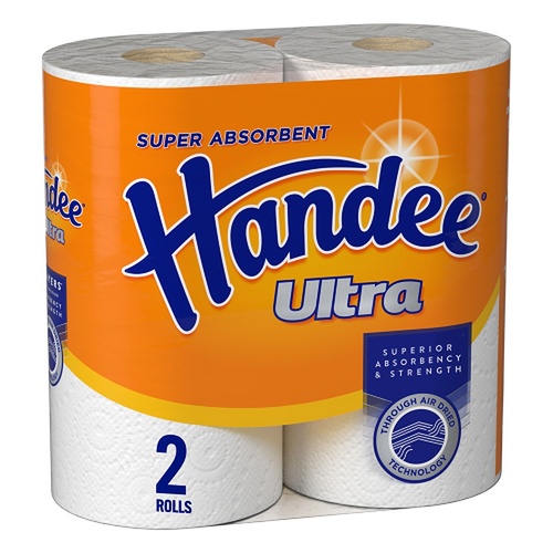 Handee Ultra Paper Towels White 2 Pack x 6
