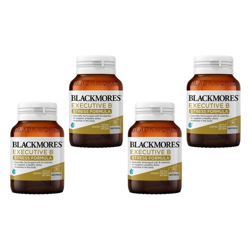 Blackmores Executive B Stress Formula 62 Tablets Pack of 4