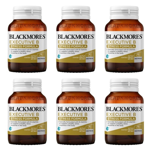Blackmores Executive B Stress Formula 62 Tablets Pack of 6