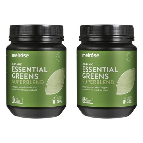Melrose Health Organic Essential Greens 200g Pack of 2