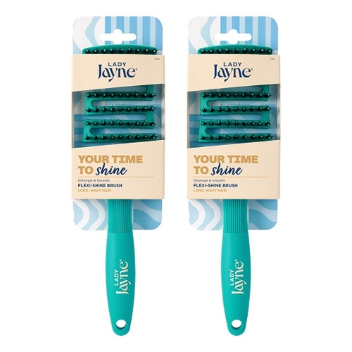 Lady Jayne Flexi-Shine Detangling Brush x 3 Bundle of 2