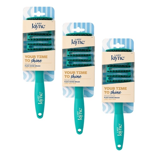 Lady Jayne Flexi-Shine Detangling Brush x 3 Bundle of 3