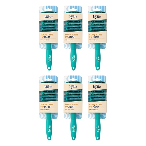 Lady Jayne Flexi-Shine Detangling Brush x 3 Bundle of 6