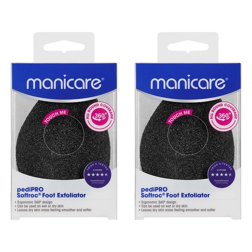 Manicare pediPRO Soft Roc Foot Exfoliator x 3 Bundle of 2