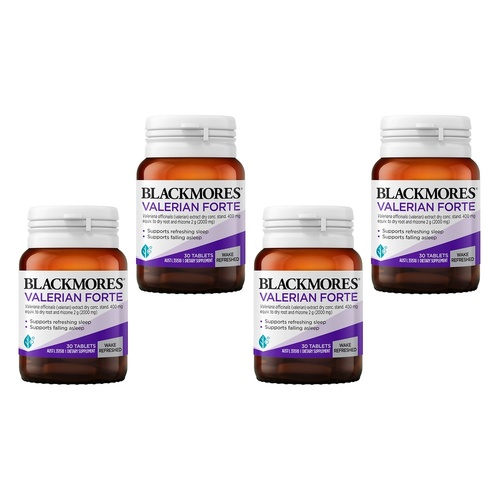Blackmores Valerian Forte 30 Tablets Pack of 4
