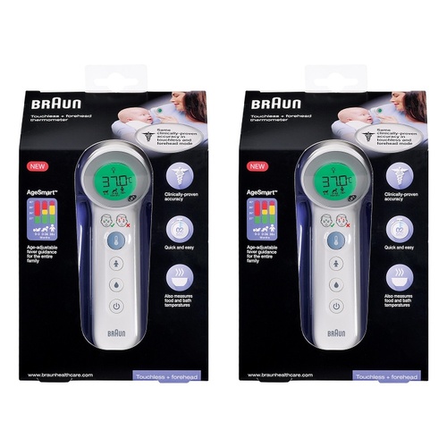 Braun Touchless + Forehead Thermometer Pack of 2